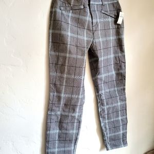 Gap plaid skinny ankle pants